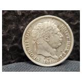 1819 BRITISH SHILLING - 92.5% SILVER - 5.65 GRAMS