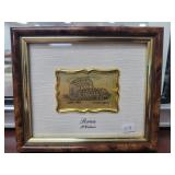 'THE COLOSSEUM' IN ROME - STERLING SILVER TRAY -