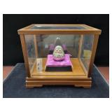 STERLING SILVER 'DARUMA' FIGURE - JAPAN - GOLD