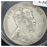 1904 NEWFOUNDLAND 50 CENTS - 92.5% SILVER -