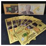 (10) ASSORTED TRUMP NOTES
