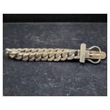 8' MANS HEAVY SILVER BRACELET - 900 SILVER - EGYPT