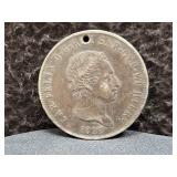 1827 ITALIAN STATES (SARDINIA) - 90% SILVER -