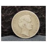 1833 GREECE DRACHMA - 90% SILVER - 4.47 GRAMS