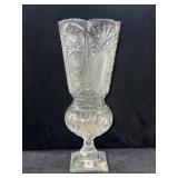 GRAND BOHEMIAN CLEAR CUT VASE
