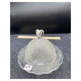 WESTMORELAND VINES PATTERN BUTTER DISH