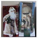 18" Old World & 20" Folk Art Santa Claus
