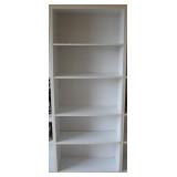 (5 Shelf) White Wooden Storage Shelf #2