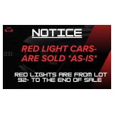 RED LIGHT-SOLD * AS-IS - - LOT 86 TO END OF SALE