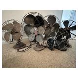 6 NON WORKING VINTAGE FANS