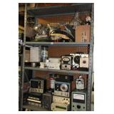 SHELF OF ELECTRONICS AND PARTS