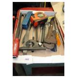 PIPE WRENCH, TAPE MEASURE ETC