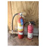 2 FIRE EXTINGUISHERS