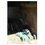 2 TRIMMERS AND 5 HP LAWNMOWER