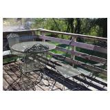 5 PIECE WROUGHT IRON PATIO SET