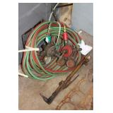 CUTTING TORCH WITH HOSE & GAUGES