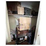 ELECTRONICS, RADIOS, PARTS IN CLOSET