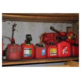 8 PLASTIC GAS CANS