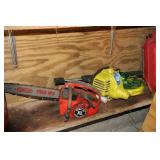CHAINSAW, GAS TANK ETC