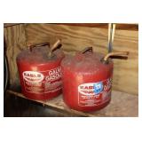 2 EMPTY METAL GAS CANS