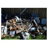 SCRAP IRON PILE INCLUDES COPPER WIRE