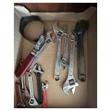 10 ADJUSTABLE WRENCHES