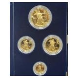 1993 AMERICAN EAGLE 4 COIN GOLD PROOF SET -