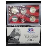 2006 U.S. MINT STATE QUARTER SILVER PROOF SET -