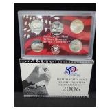 2006 U.S. MINT STATE QUARTER SILVER PROOF SET -