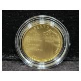 2001 CAPITOL VISITOR CENTER UNC $5 GOLD COIN -