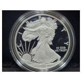 2019-W PROOF SILVER EAGLE W/BOX AND COA