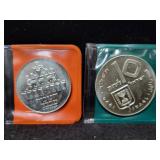 (2) ISRAEL COINS: 1973 HANUKKA COIN (BU) AND 1974