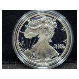1999-P SILVER EAGLE PROOF COIN W/BOX & COA