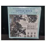 2007 LITTLE ROCK UNC SILVER DOLLAR & MEDAL SET