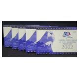 2002 U.S. MINT PROOF STATE QUARTERS SET - 5 X BID