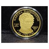 2007 "MARTHA WASHINGTON" FIRST SPOUSE PROOF GOLD
