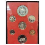 1973 ROYAL CANADIAN MINT DOUBLE STRUCK SET W/BOX &