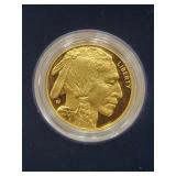 2007-W AMERICAN BUFFALO PROOF 1 OZ GOLD COIN -