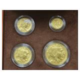 2008-W AMERICAN BUFFALO GOLD UNC 4 COIN SET -
