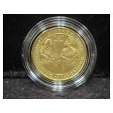 2007-W JAMESTOWN 400TH ANN. UNC $5 GOLD COIN -