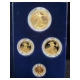 1997 AMERICAN EAGLE GOLD PROOF 4 COIN SET -