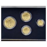 2007 AMERICAN EAGLE GOLD UNC 4 COIN SET -