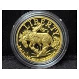 2021-W LIBERTY HIGH RELIEF $100 PROOF GOLD COIN -
