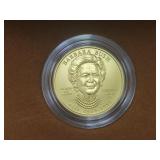 "BARBARA BUSH" FIRST SPOUSE UNC 1/2 OZ GOLD COIN -