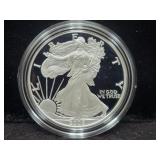 2005-W PROOF SILVER EAGLE W/BOX AND COA