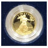 2008-W AMERICAN EAGLE 1/10 OZ GOLD PROOF BULLION -