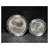 ROBERT F. KENNEDY MEMORIAL COMM. 2 COIN SET -