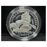 2000 LIBRARY OF CONGRESS PROOF SILVER DOLLAR -