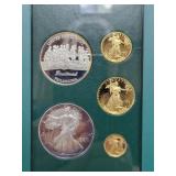 1993 "THE PHILADELPHIA SET" GOLD & SILVER 5 COIN