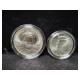 ROBERT F. KENNEDY MEMORIAL COMM. 2 COIN SET -